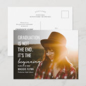 Die erste bearbeitbare Abschluss-Postkarte Postkarte (Vorne/Hinten)