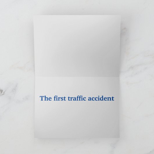 Die erste Beförderung ohne Pferde Karte (Innenseite)