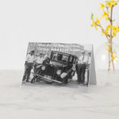 Die erste Beförderung ohne Pferde Karte (Gelbe Blume)