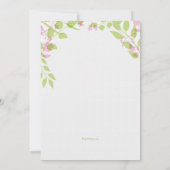 Die erste Blume des Frühlings Einladung (Rückseite)