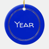 Die erste Chrismukkah des Kindes: Name des Kindes! Keramik Ornament (Hinten)