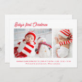 Die erste einfache Weihnachtsgeburt des Kindes Ankündigung (Vorne/Hinten)