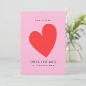 Die erste Einladung eines kleinen Sweetheart Girls (Stehend Vorderseite)