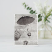 Die erste Fallschirmabfahrt Postkarte (Stehend Vorderseite)