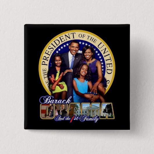 Die erste Familie Obamas Button (Vorderseite)