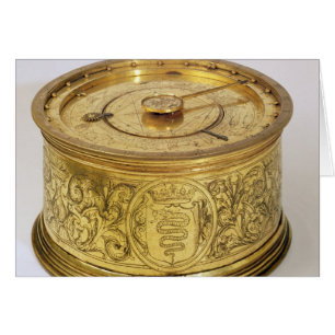 Die erste feder-getriebene Uhr mit Sicherung, 1525