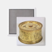 Die erste feder-getriebene Uhr mit Sicherung, 1525 Magnet (Vorderseite/Rückseite)