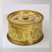 Die erste feder-getriebene Uhr mit Sicherung, 1525 Poster (Vorne)