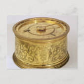 Die erste feder-getriebene Uhr mit Sicherung, 1525 Postkarte (Vorderseite)