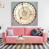 Die erste federgetriebene Uhr mit Sicherung, Sicht Leinwanddruck (Insitu (Wohnzimmer))