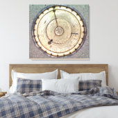 Die erste federgetriebene Uhr mit Sicherung, Sicht Leinwanddruck (Insitu (Schlafzimmer))