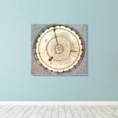 Die erste federgetriebene Uhr mit Sicherung, Sicht Leinwanddruck (Insitu (Holzboden))