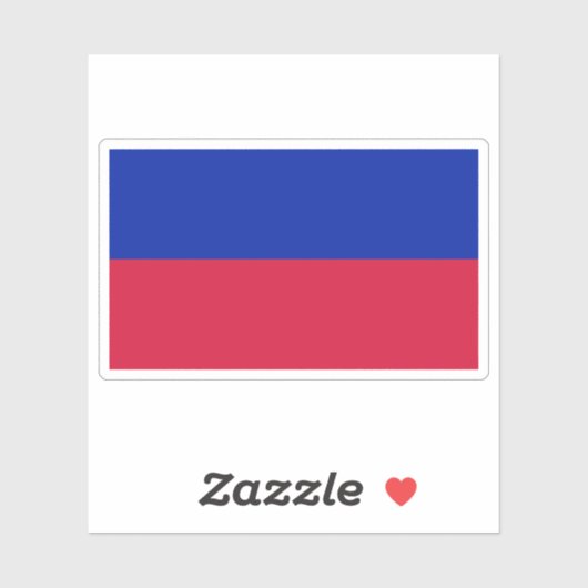 Die erste Flagge der Republik Haiti (1804) Aufkleber (Blatt)