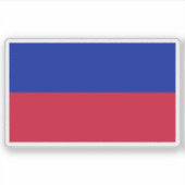 Die erste Flagge der Republik Haiti (1804) Aufkleber (Vorderseite)