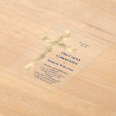 Die erste Folie mit den Imitaten der Heiligen Komm Acryleinladungen (Ablage )