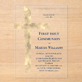 Die erste Folie mit den Imitaten der Heiligen Komm Acryleinladungen