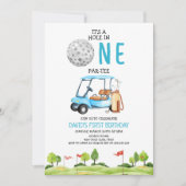 Die erste Geburtstagsparty eines Golfspielers Einladung (Vorderseite)