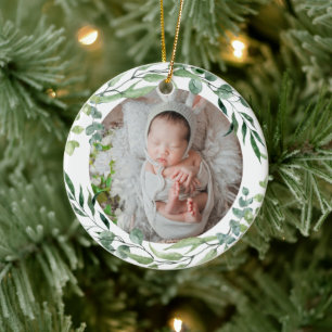 Die erste grüne Pflanze für Baby Keramik Ornament