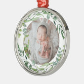Die erste grüne Pflanze für Baby Ornament Aus Metall (Links)
