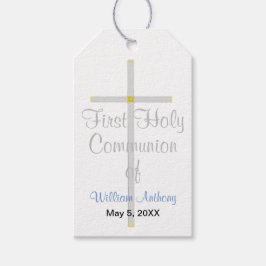 Die erste heilige Kommunion des Jungen, Silberkreu Geschenkanhänger