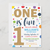 Die erste ist die Einladung zum Geburtstag zum 1.  (Vorderseite)