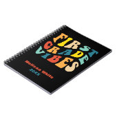 Die erste Klasse vibes zurück in die Schule Notizblock (Linke Seite)