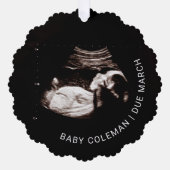 Die erste kleine Weihnachtskarte des Babys Ornament Karte (Vorderseite)