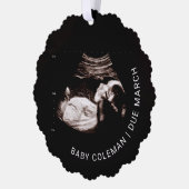 Die erste kleine Weihnachtskarte des Babys Ornament Karte (Links)