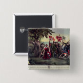 Die erste Landung von Columbus Button (Vorne & Hinten)