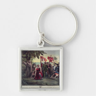 Die erste Landung von Columbus Schlüsselanhänger