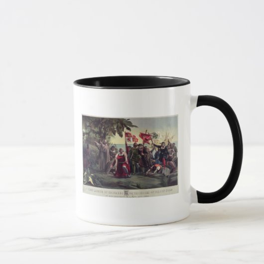 Die erste Landung von Columbus Tasse (Rechts)