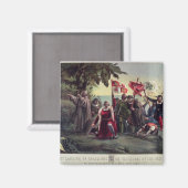 Die erste Landung von Kolumbus Magnet (Vorderseite/Rückseite)