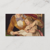 Die erste Lektion, Kneipe. durch Baxter 1855 Visitenkarte (Rückseite)