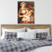 Die erste Lektion, Pub. von Baxter, 1855 (Druck) Leinwanddruck (Insitu (Schlafzimmer))