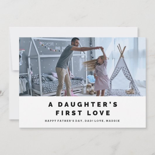 Die erste Liebe des Vaters Karte (Vorderseite)