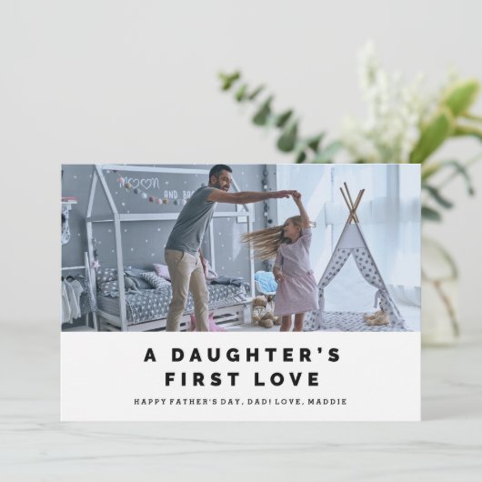 Die erste Liebe des Vaters Karte (Stehend Vorderseite)