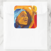 Die erste Mutter 2006 Quadratischer Aufkleber (Tasche)