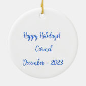 Die erste Offenbarung: Maria wusstest du?" - Ornam Keramik Ornament (Hinten)