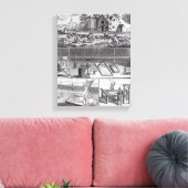 Die erste Platte der Wollproduktion Leinwanddruck (Insitu (Wohnzimmer))