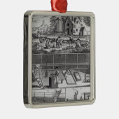 Die erste Platte der Woollen Fertigung Silbernes Ornament (Rechts)