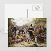 Die erste Postkarte des Erntedanks (Vorne/Hinten)