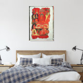 Die erste Predigt von Buddha Leinwanddruck (Insitu (Schlafzimmer))