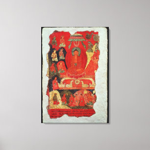Die erste Predigt von Buddha Leinwanddruck