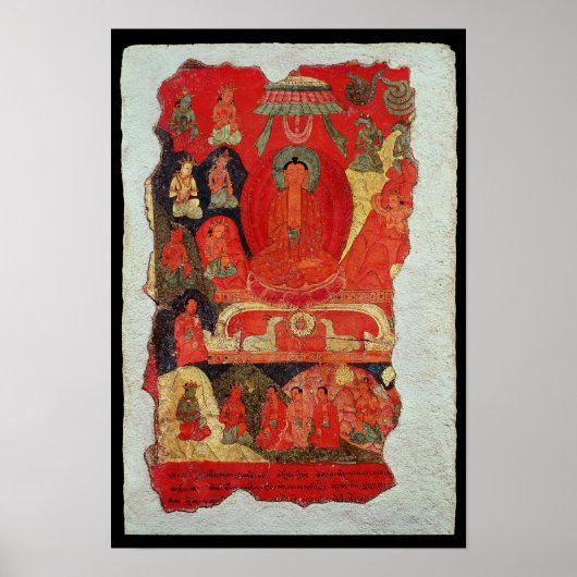 Die erste Predigt von Buddha Poster (Vorne)