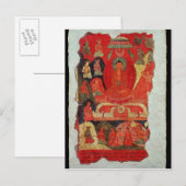 Die erste Predigt von Buddha Postkarte (Vorne/Hinten)