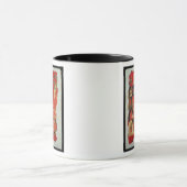 Die erste Predigt von Buddha Tasse (Zentrum)