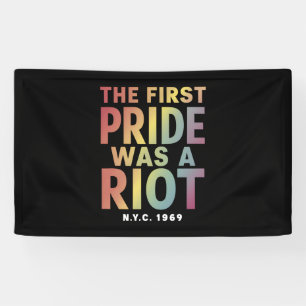 Die erste Pride War Ein Aufruhr LGBT Gay Ally Rege Banner
