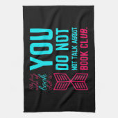 Die erste Regel des Buchklubs lustige Phrase Küchentuch (Vertikal)