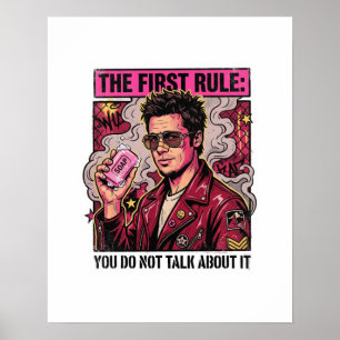 Die erste Regel - Du redest nicht darüber 90er Soa Poster