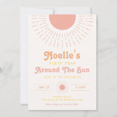 Die erste Reise des Mädchens um die Sonne Einladung (Vorderseite)